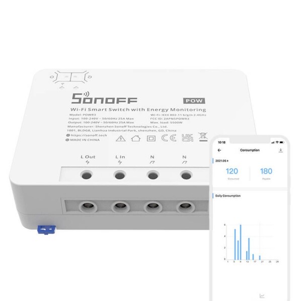 SONOFF POWR3 High Power Smart Switch sk