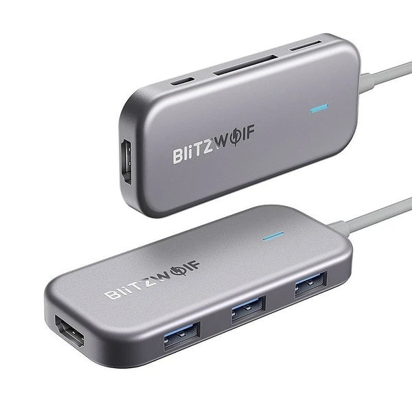 7in1 Blitzwolf BW-TH5 Hub USB-C to 3xUSB 3.0