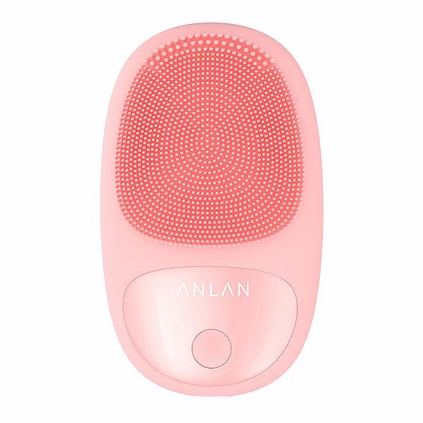 ANLAN Mini Silicone Electric Sonic Facial Brush with magnetic charging 01-AJMY21-04A (pink)