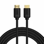 Baseus 2x HDMI 2.0 4K 60Hz Cable, 3D, HDR, 18Gbps, 3m (black)