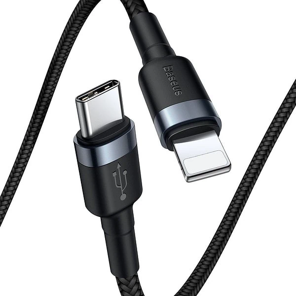 Baseus Cafule Cable Type-C to iP PD 18W 1m Gray+Black navod