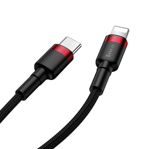 Baseus Cafule Cable Type-C to iP PD 18W 1m Red+Black sk