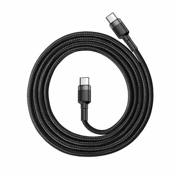 Baseus Cafule Cable USB-C PD 2.0 QC 3.0 60W 1m (Black Gray) cena