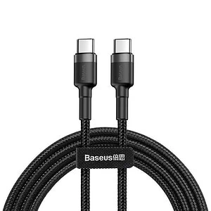 Baseus Cafule Cable USB-C PD 2.0 QC 3.0 60W 1m (Black Gray)