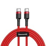 Kábel Baseus Cafule USB-C PD 2.0 QC 3.0 60W 1m (červený)