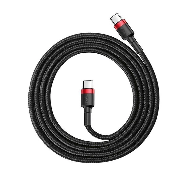 Baseus Cafule Cable USB-C PD 2.0 QC 3.0 60W 2m (Black Red) cena