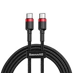 Kábel Baseus Cafule USB-C PD 2.0 QC 3.0 60W 2m (čierno-červený)