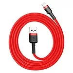 Kábel Baseus Cafule USB Lightning 1,5A 2m (červený)