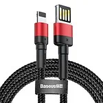 Baseus Cafule Obojstranný USB Lightning kábel 2,4A 1m (čierno-červený)