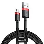 Kábel Baseus Cafule Micro USB 2A 3 m (čierno-červený)