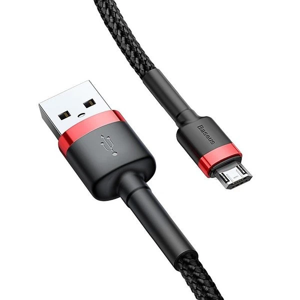 Baseus Cafule Micro USB Cable 2A 3m (Black+Red) navod