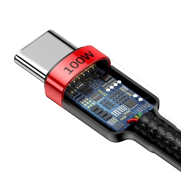 Baseus Cafule PD2.0 100W flash charging USB For Type-C cable (20V 5A)2m Red+Black sk