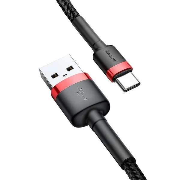 Baseus Cafule USB-C cable 2A 3m (Black+Red) distributor