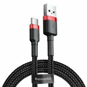 Baseus Cafule kabel USB-C 2A 2m (červený černý)