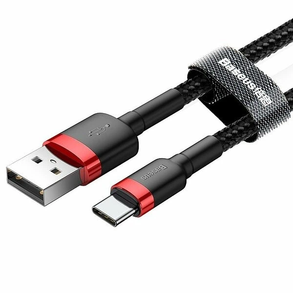 Baseus Cafule kabel USB-C 3A 1m (červený černý) cena