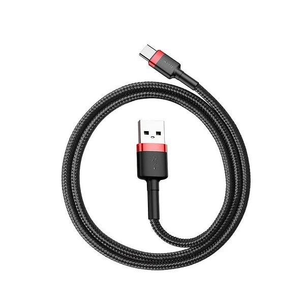 Baseus Cafule kabel USB-C 3A 1m (červený černý) navod