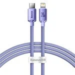 Baseus Crystal Shine cable USB-C to Lightning, 20W, PD, 1.2m (purple)