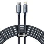 Baseus Crystal Shine cable USB-C to Lightning, 20W, PD, 2m (black)