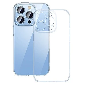 Baseus Crystal Transparent Case and Tempered Glass set for iPhone 14 Pro Max