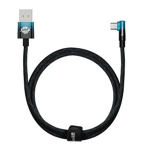 Baseus Elbow 1m 100W USB to USB-C angled cable (black-blue)