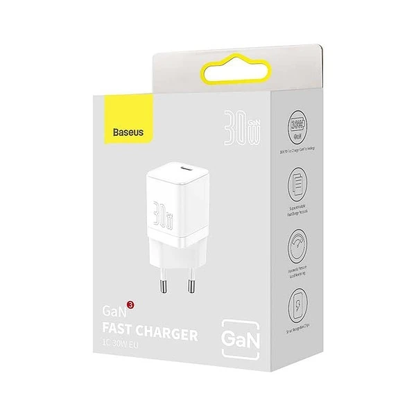 Baseus GAN3 Fast Charger 1C 30W (white) distributor