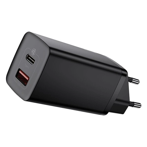 Baseus GaN2 Lite Quick Travel Charger USB+C 65W EU (black)