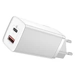 Baseus GaN2 Lite Quick Travel Charger USB+C 65W EU (white)