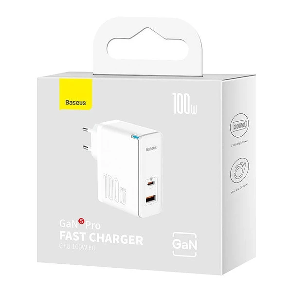 Baseus GaN5 Pro wall charger USB-C + USB