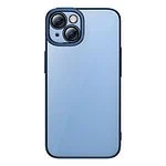 Baseus Glitter Transparent Case and Tempered Glass set for iPhone 14 (blue)