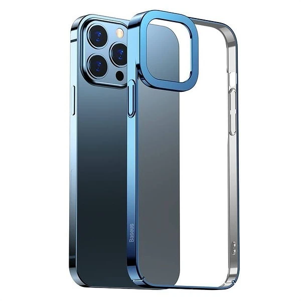 Baseus Glitter Transparent Case for iPhone 13 Pro (blue) cena