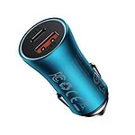 Baseus Golden Contactor Max car charger, USB + USB-C, 60W (blue)