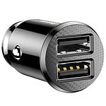 Baseus Grain Car Charger 2x USB 5V 3.1A (black)