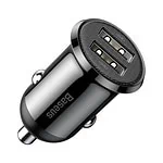 Baseus Grain Pro Car Charger 2x USB 4.8A (black)