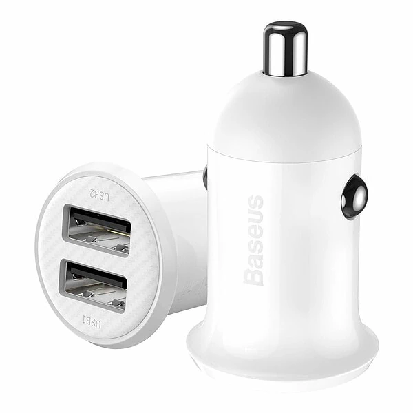 Baseus Grain Pro Car Charger 2x USB 4.8A (white) cena