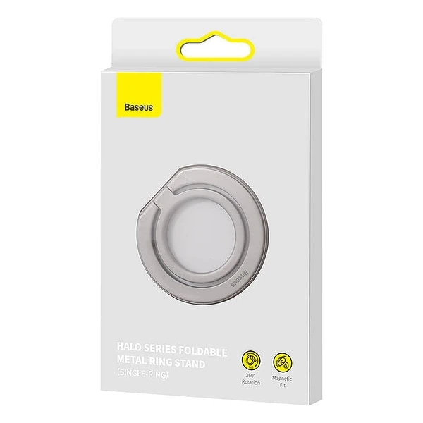 Baseus Halo Ring holder for phones (Silver) sk