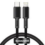 Baseus High Density Braided Cable Type-C to Lightning, PD,  20W, 1m (Black)