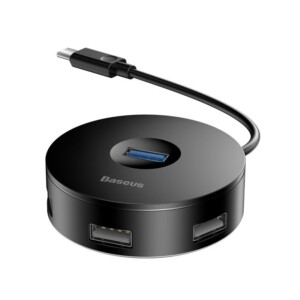 Baseus Hub 4v1 USB-C na USB 3.0 3x USB 2.0 15cm (černý)