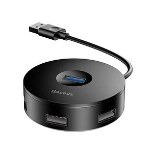 Baseus Hub 4v1 USB na USB 3.0 3x USB 2.0 15cm (černý)