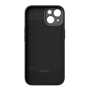 Baseus Liquid Silica Case and Tempered Glass set for iPhone 14 Plus (black)