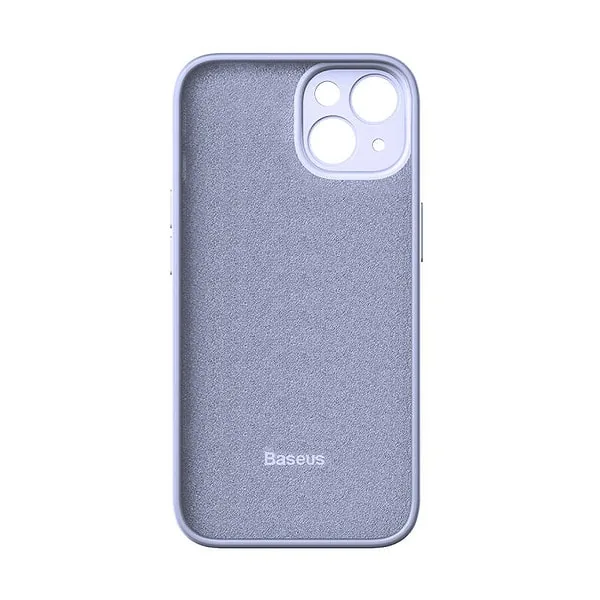 Baseus Liquid Silica Gel Case for iPhone 14 Plus (lavender)+ tempered glass + cleaning kit sk