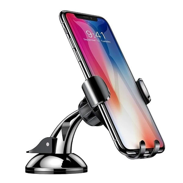 Baseus Osculum gravitational phone holder (black + silver) distributor