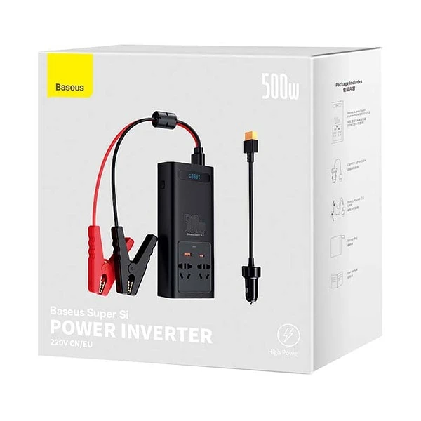 Baseus Power Inverter 500W (220V CN/EU) Black sk