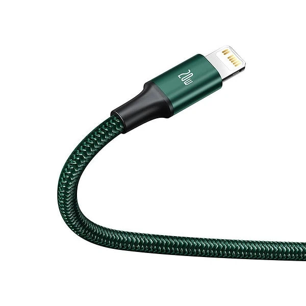 Baseus Rapid Series 3-in-1 cable USB-C For M+L+T 20W 1.5m (Green ) cena