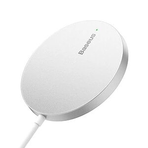 Baseus Simple Mini3 Magnetic Wireless Charger 15W (Silver)