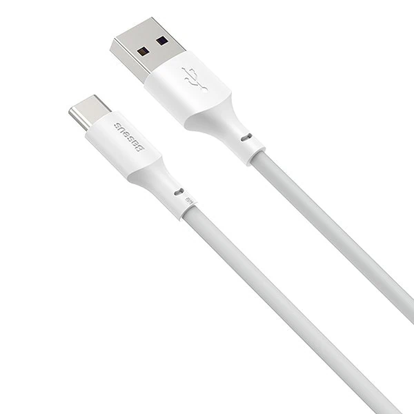 Baseus Simple Wisdom Data Cable Kit USB to Type-C 5A (2PCS/Set）1.5m White distributor