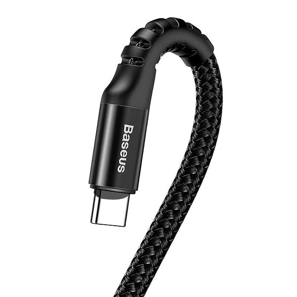 Baseus Pružinový kabel USB-C 1m 2A (černý) cena