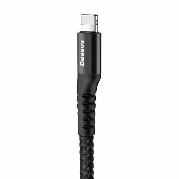 Baseus Pružinový kabel Lightning 1m 2A (černý) navod