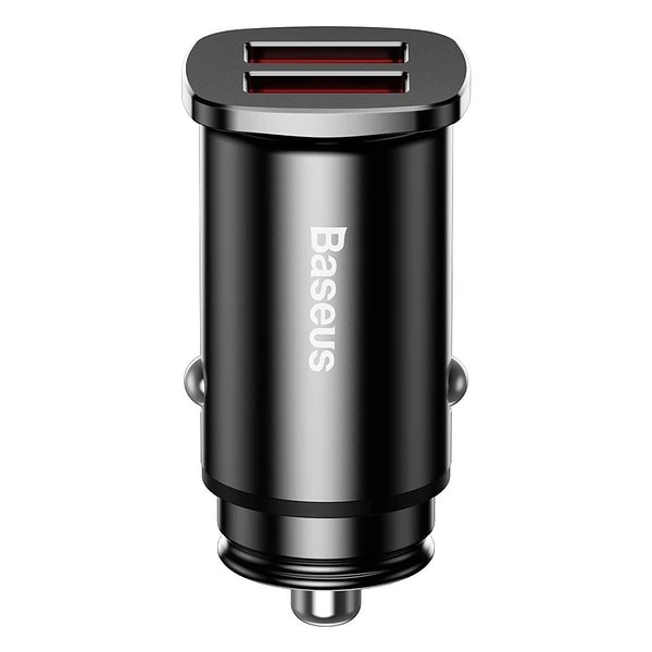 Baseus Square Car Charger 2xUSB QC3.0 5A 30W (Black) cena