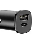 Baseus Square Car Charger PPS QC4.0 / PD3.0 5A 30W (Black)