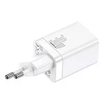 Baseus Super Si Pro Quick Charger USB + USB-C 30W (white)